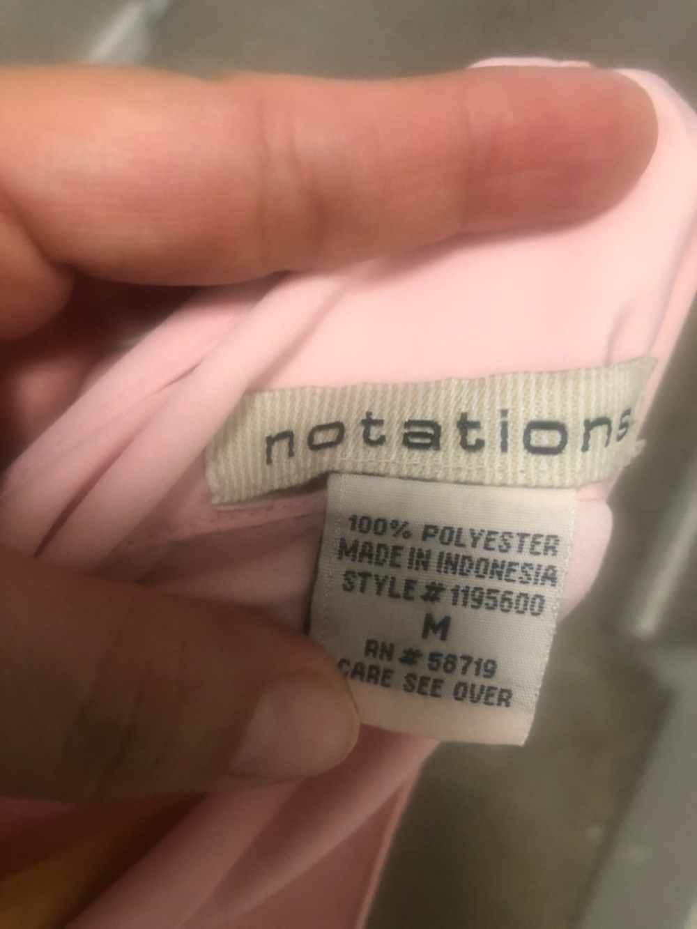 Notations womans dress shirt size M - Picture 3 of 4